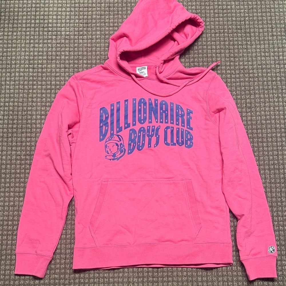 Billionaire Boys Club Pink Pullover with Blue Logo NWOT